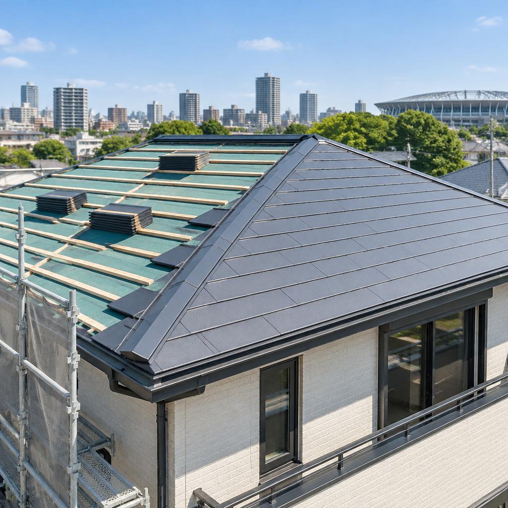 さいたま市浦和区の戸建て屋根葺き替え｜建築士が住まいの先を見据えて、一貫対応